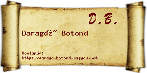 Daragó Botond névjegykártya