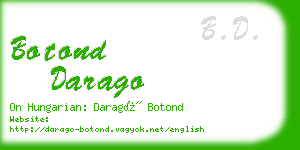 botond darago business card
